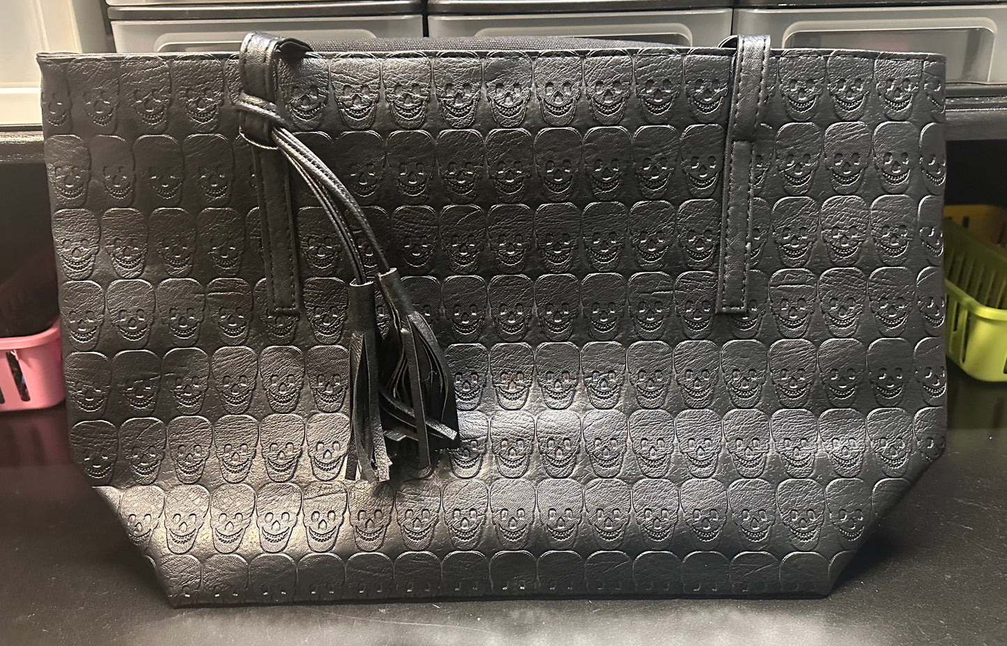 Black Skull Tote